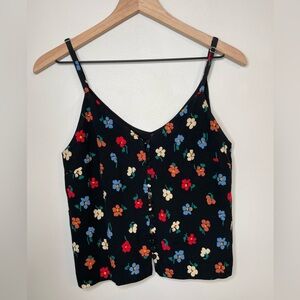 Madewell Floral Black Women's Top